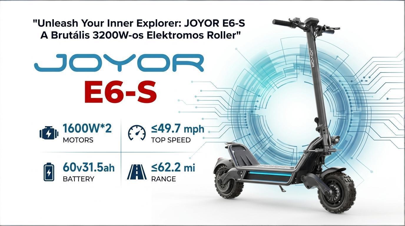 Joyor E6-S Teszt & Összehasonlítás: A legerősebb hivatalos Joyor roller?