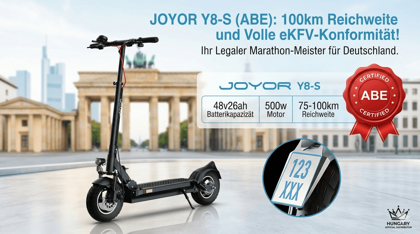 JOYOR Y8-S ABE hivatalos elektromos roller 100km hatótávval